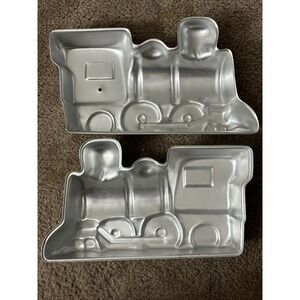 Vintage Wilton Train 3D Cake Pan‎ Set 1974 Engine Locomotive Baking Mold USA